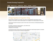Tablet Screenshot of friendshousingcooperative.com